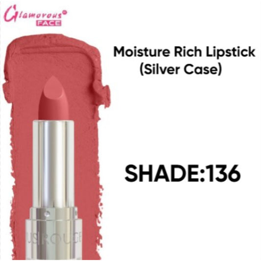 Glamorous Face Moisture Rich Lipstick (shade 136)