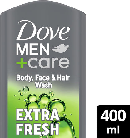 Dove Men + Care Refreshing Extra Fresh 3-in-1 Body, Face & Hair Wash 400ml