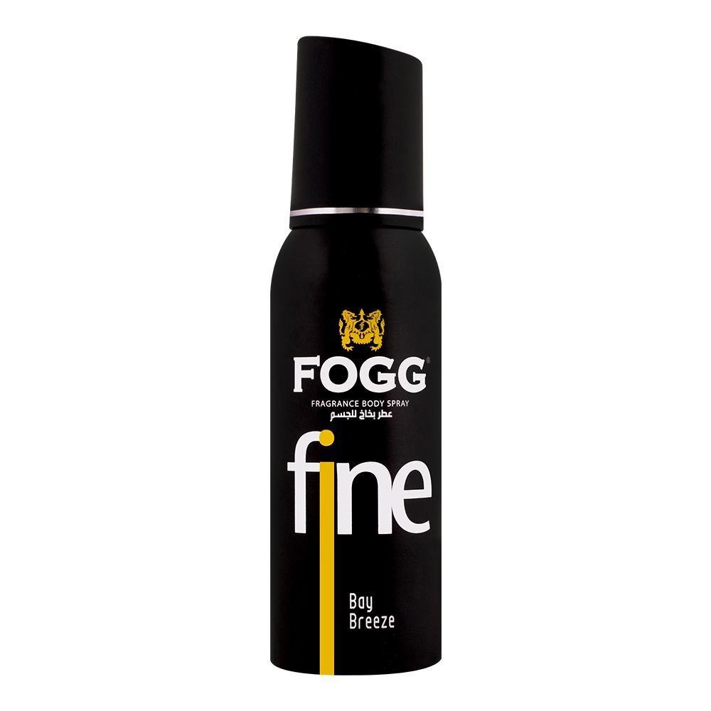 FOGG Fine Bay Breeze Body Spray 120ml – Long Lasting Fresh Aquatic Masculine Fragrance Deodorant Spray for Men Daily Wear