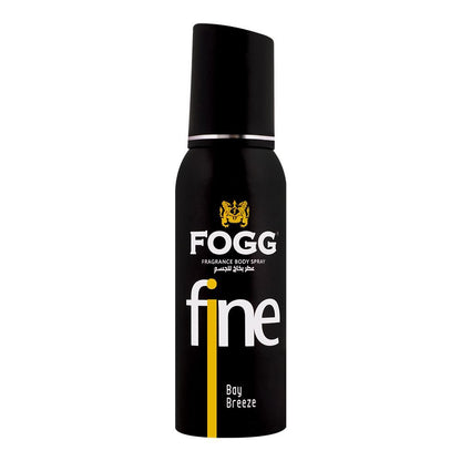 FOGG Fine Bay Breeze Body Spray 120ml – Long Lasting Fresh Aquatic Masculine Fragrance Deodorant Spray for Men Daily Wear