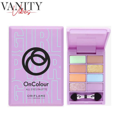 Oriflame On Color All Eyes Palette 8 colors Palette (Sugar & Spice) 4.24g