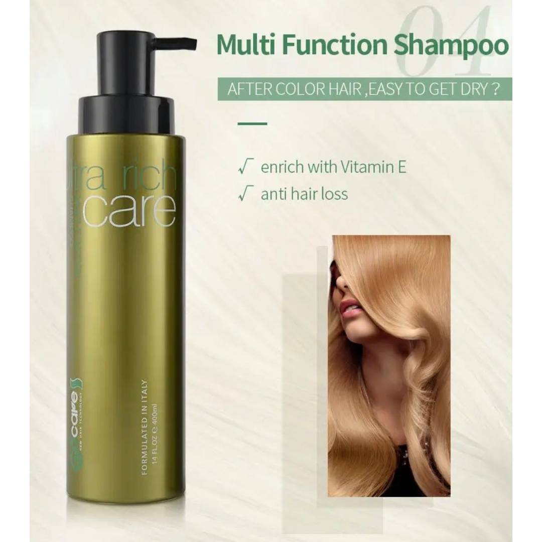 Go Care Sulfate-Free Ultra Rich Shampoo 400ml (Gentle Cleansing & Deep Nourishment)