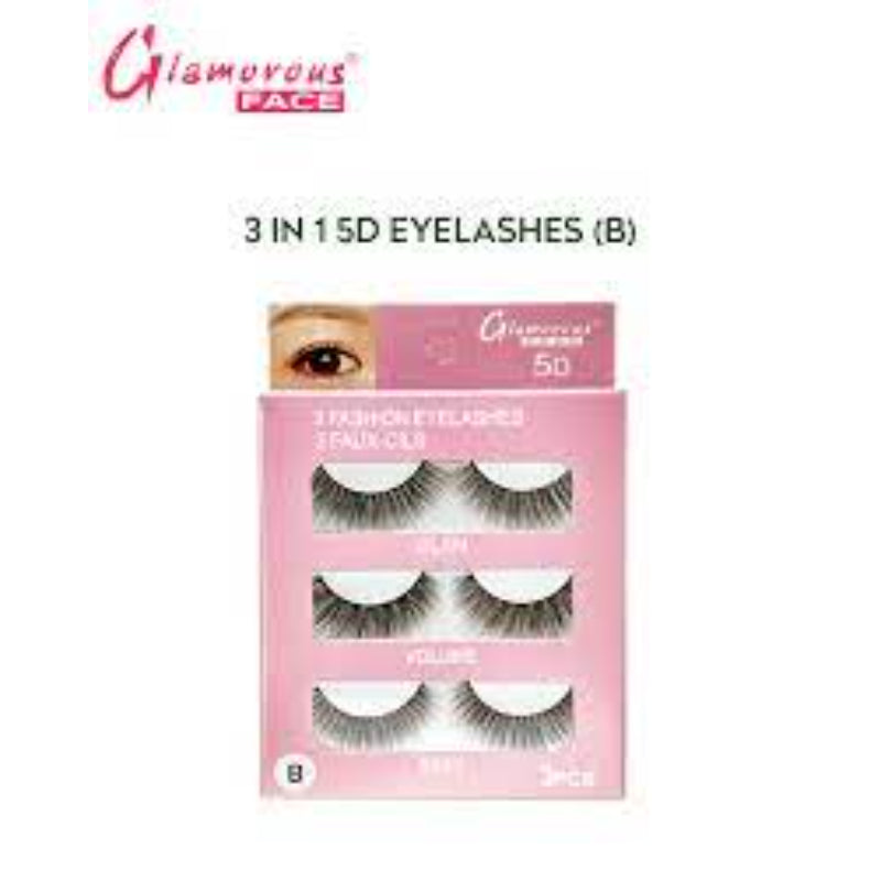 Glamorous Face 3×1 5D Eyelashes (GROUP B)