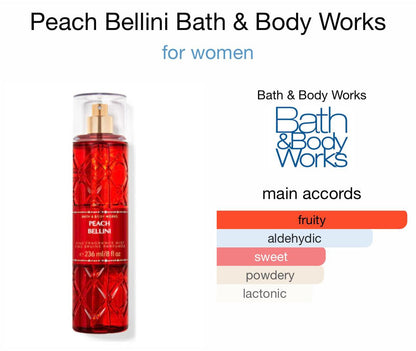 Bath and Body Works Fine Fragrance Mist Peach Bellini 236ml
