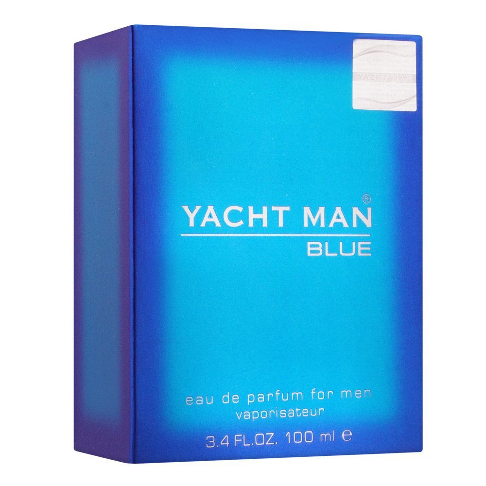Yachtman Yacht Man Blue Eau de Parfum for Men 100ml - Long Lasting Fresh Aquatic Masculine Luxury Fragrance Spray