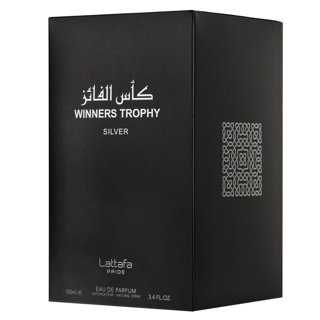 Lattafa Winners Trophy Silver Pride Eau de Parfum 100ml Masculine Fresh & Woody Fragrance