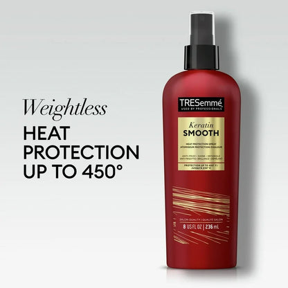 TRESemmé Keratin Smooth Heat Protection Spray 236ml Heat Defense & Frizz Control