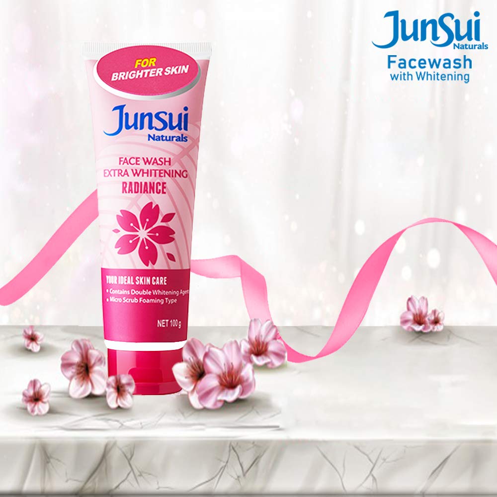 Junsui Naturals Face Wash Extra Whitening Radiance 100g