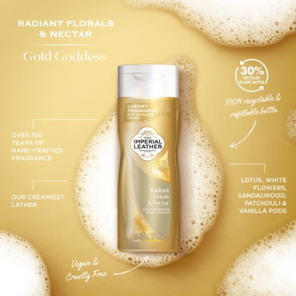 Imperial Leather Radiant Florals & Nectar Gold Goddess Body Wash 250ml