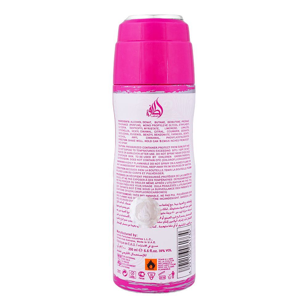 Aris Perfumes Lattafa Mahasin Crystal Violet Body Spray for Men & Women-200ml