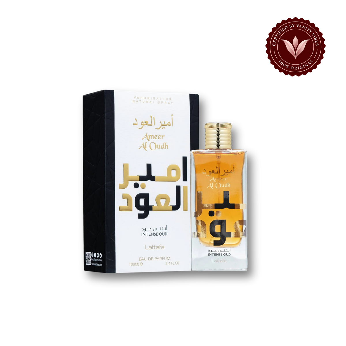 Ameer Al Oudh Intense Oud - 100ml - Eau De Parfum - By Lattafa Perfume