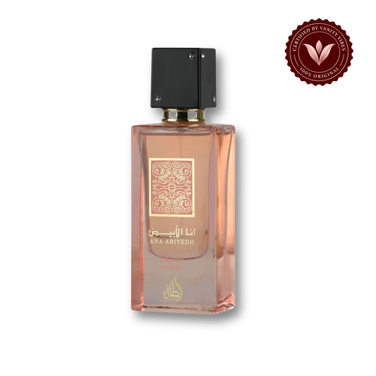 Lattafa Ana Abiyedh Coral Eau de Parfum 60ml - Long Lasting Elegant Unisex Fragrance for Men & Women