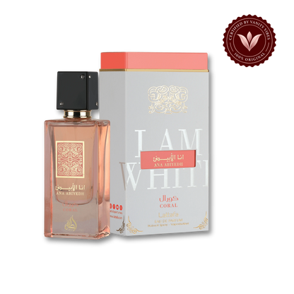 Lattafa Ana Abiyedh Coral Eau de Parfum 60ml - Long Lasting Elegant Unisex Fragrance for Men & Women