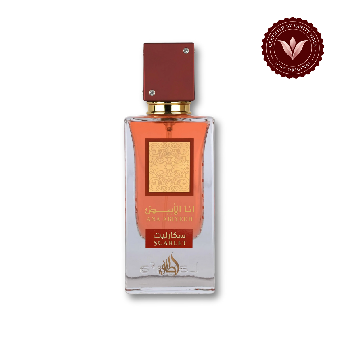 Lattafa Ana Abiyedh Scarlet Eau de Parfum 60ml - Long Lasting Elegant Floral Fragrance for Women