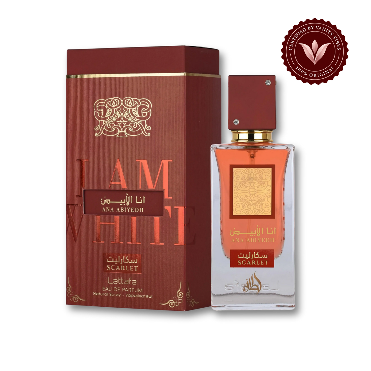 Lattafa Ana Abiyedh Scarlet Eau de Parfum 60ml - Long Lasting Elegant Floral Fragrance for Women