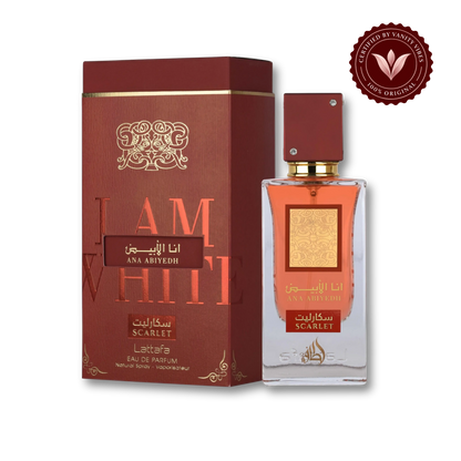 Lattafa Ana Abiyedh Scarlet Eau de Parfum 60ml - Long Lasting Elegant Floral Fragrance for Women