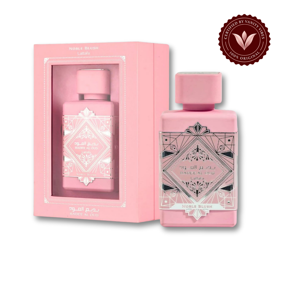 Lattafa Badee Al Oud Noble Blush Pink Eau de Parfum 100ml - Long Lasting Floral Fragrance for Women