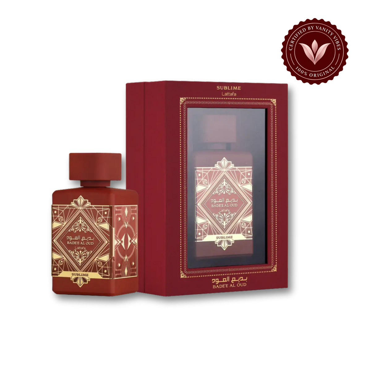 Lattafa Badee Al Oud Sublime Red Eau De Parfum Spray For Women And Men 100ml