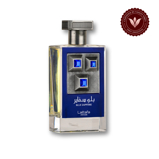 Lattafa Pride Blue Sapphir_e Eau de Parfum 100ml - Long Lasting Original Fresh Elegant Unisex Fragrance for Men & Women