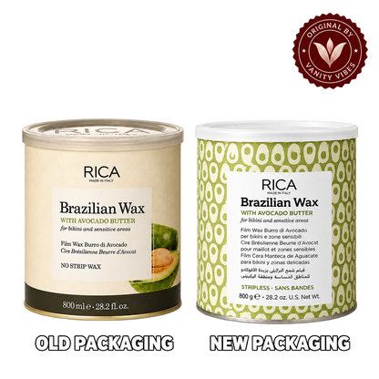Rica Avocado Butter Brazilian Wax 800GM - For Bikini & Sensitive Areas | Original