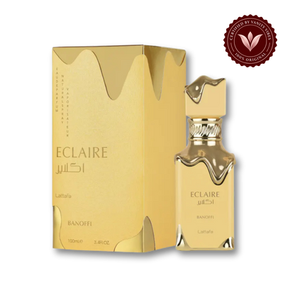 Lattafa Eclaire Banoffi Eau de Parfum 100ml - Long Lasting Sweet Gourmand Unisex Arabic Fragrance for Men & Women