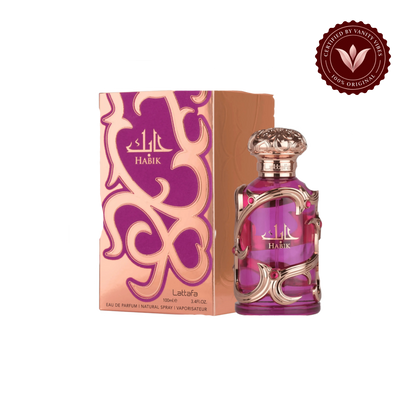 Lattafa Habik Eau de Parfum 100ml - Original Long-Lasting Elegant Floral Perfume for Women