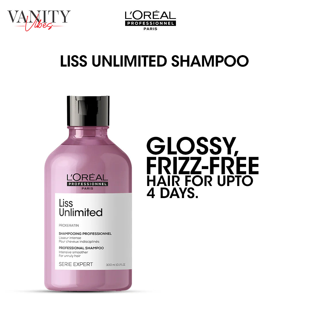 Loreal Professionnel Serie Expert Liss Unlimited Shampoo 300 ML - For Frizzy & Unruly Hair