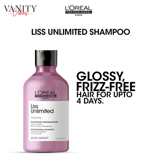 Loreal Professionnel Serie Expert Liss Unlimited Shampoo 300 ML - For Frizzy & Unruly Hair