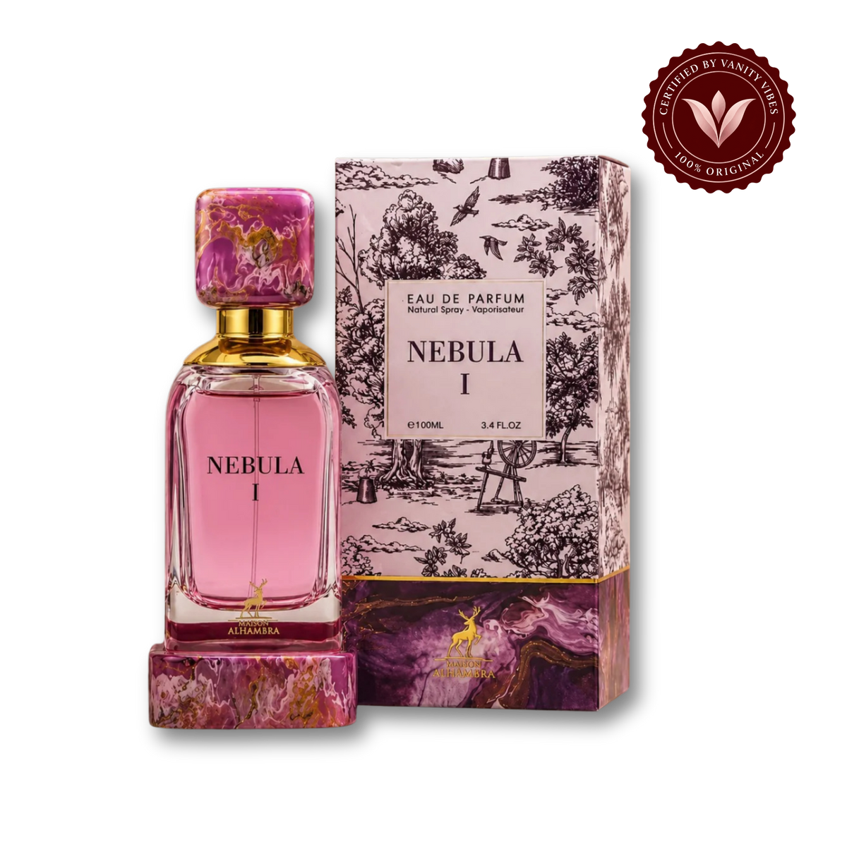 Maison Alhambra Nebula I Eau de Parfum 100ml - Long Lasting Original Elegant Feminine Fragrance for Women