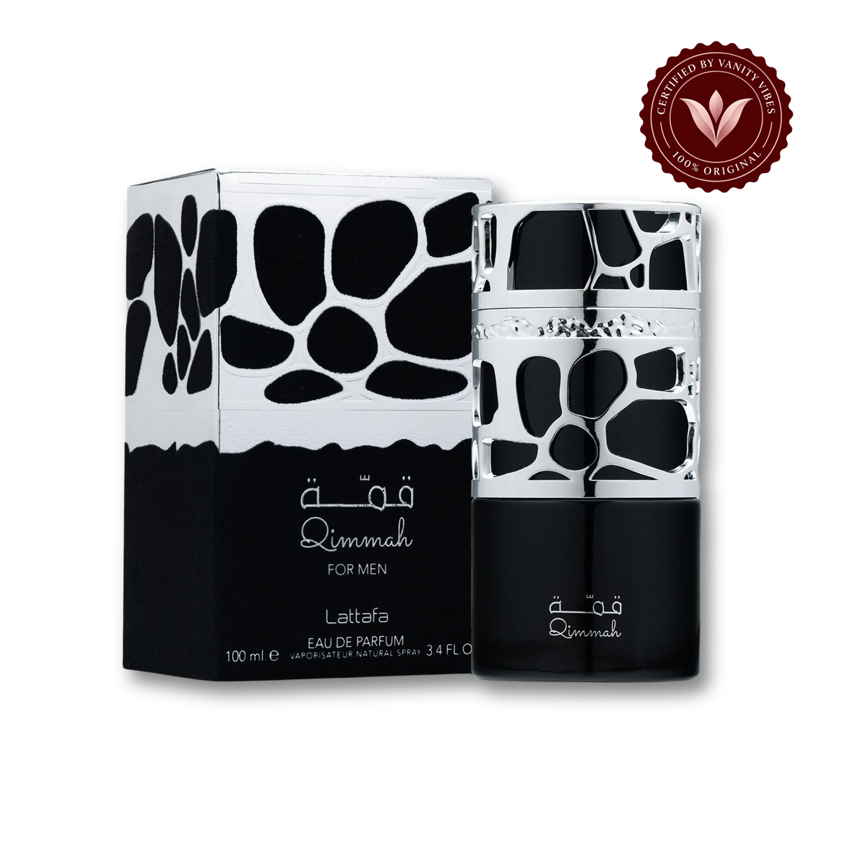 Lattafa Qimmah Eau de Parfum 100ml - Long Lasting Original Bold Woody Masculine Fragrance for Men