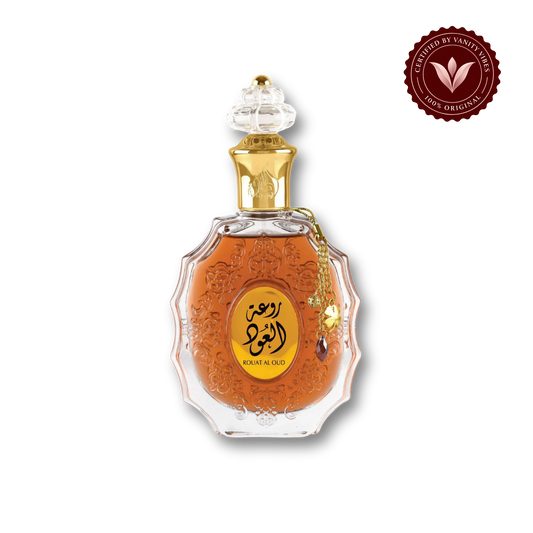 Lattafa Rouat Al Oud Eau de Parfum 100ml - Long Lasting Rich Oud Unisex Fragrance for Men & Women