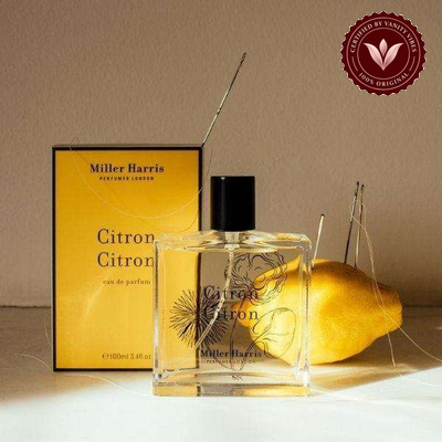 Citron Citron by Miller Harris 100ml EDP, box and bottle
