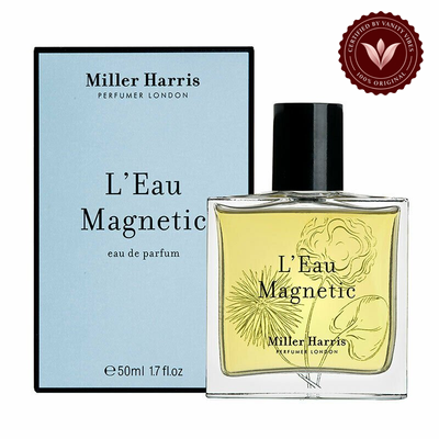 L’Eau Magnetic by Miller Harris 50ml EDP, box and bottle