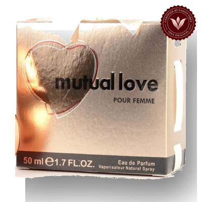 Golden Heart Shape Decorating by Mutual Love 50ml Women's Perfume | Pakistan | Vanity Vibes product image 1