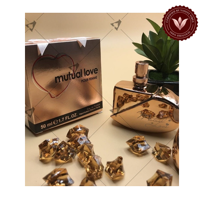 Golden Heart Shape Decorating by Mutual Love 50ml Women's Perfume | Pakistan | Vanity Vibes product image 2