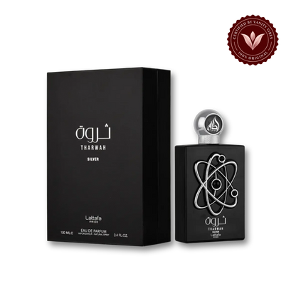 Lattafa Tharwah Silver Perfumes for Unisex Eau de Parfum for Women And Men