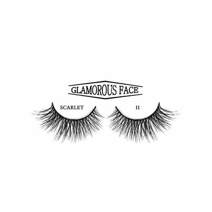 Glamorous Face Faux Mink 3D Eyelashes (Scarlet 11)
