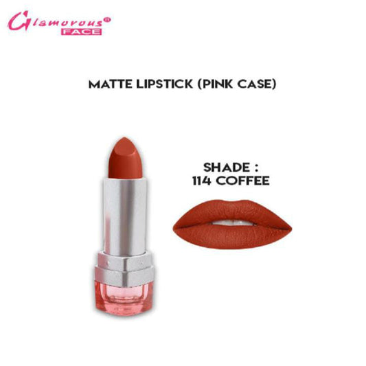 Glamorous Face Matte Lipstick Vitamin E & Aloe Vera Extracts (shade 114) (Coffee)