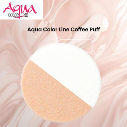 Aqua Color Line Coffee puff