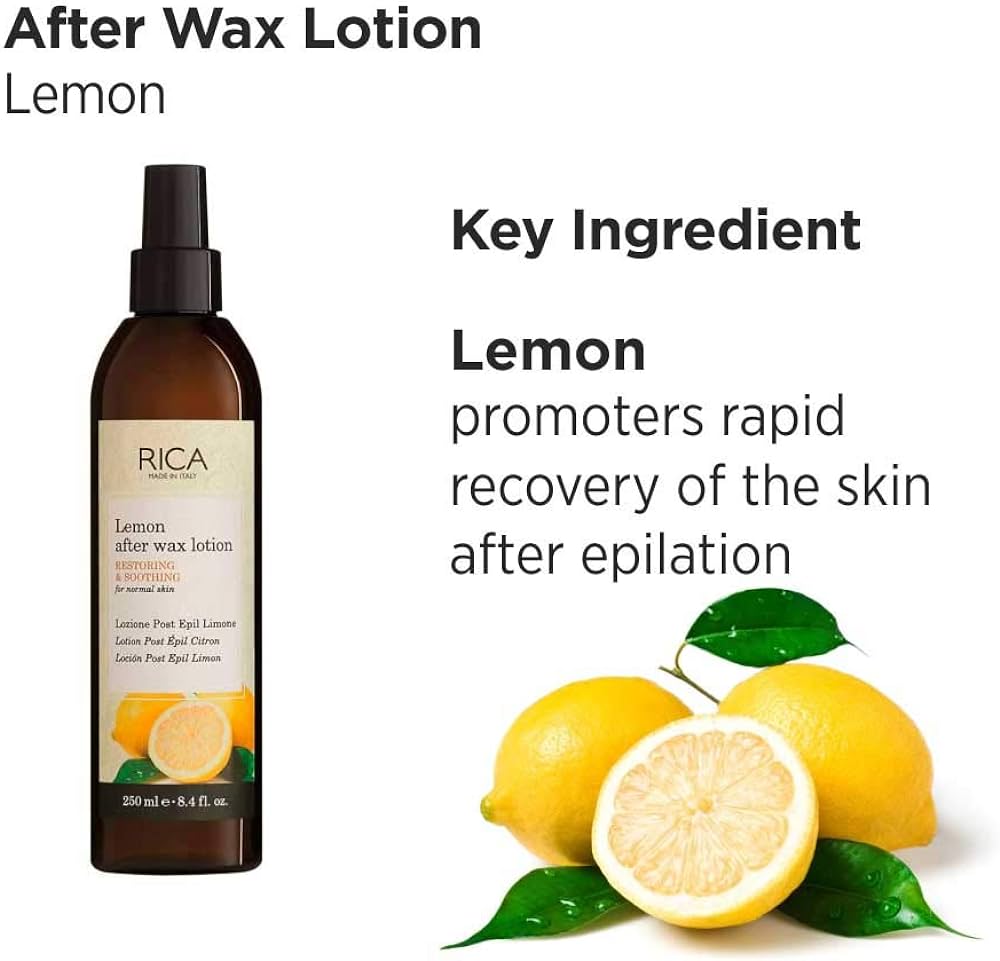 Rica Lemon After Wax Lotion Restoring & Soothing For Normal Skin 250ml
