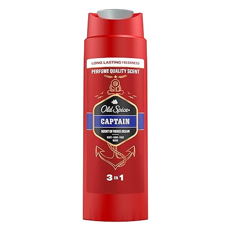 Old Spice Captain 3 in 1 Body Hair and Face wash 400ml