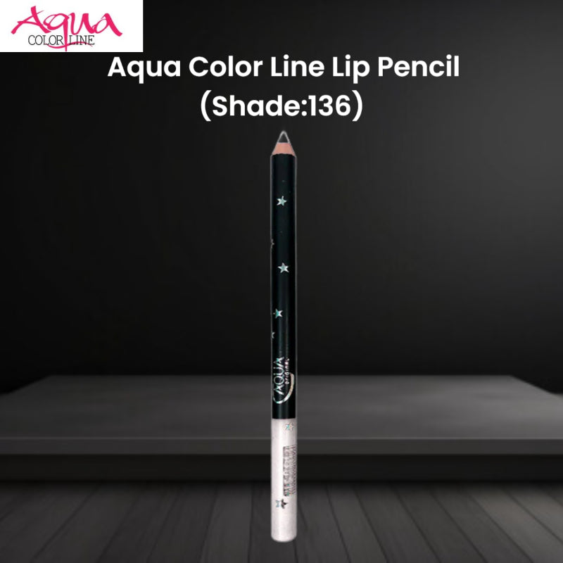 Aqua Color Line Lip Pencil (Shade:136)