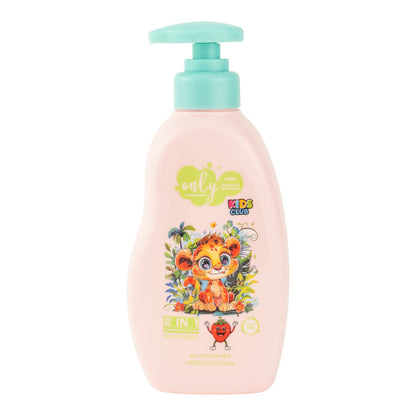 Only Kids Strawberry Shampoo 350ml – Gentle Tear-Free Kids Hair Care Shampoo for Soft Smooth Hair, Mild Cleansing, Nourishmen