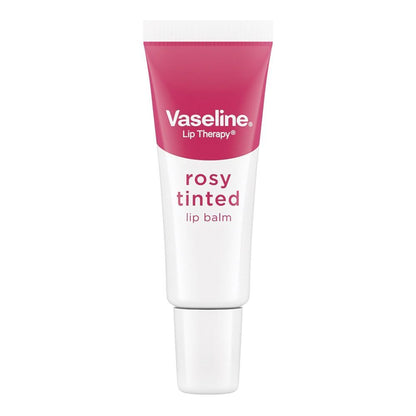 Vaseline Rosy Tinted Lip Balm 10g – Hydrating Lip Care Balm for Soft Smooth Lips, Moisture Protection, Natural Rosy Tint & Da