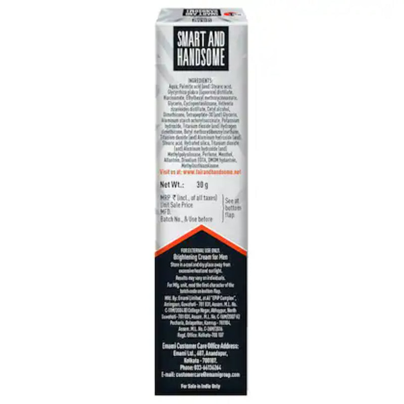 EMAMI FAIR/SMART & HANDSOME RADIANCE CREAM for Men 30G