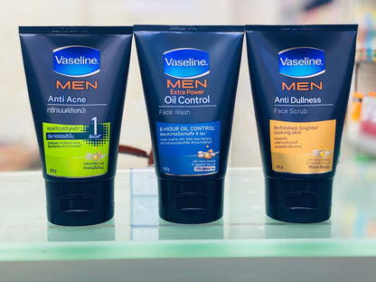 Vaseline Men Extra Power Oil Control Face Wash 100g - Controls Excess Oil & Deep Cleanses Skin