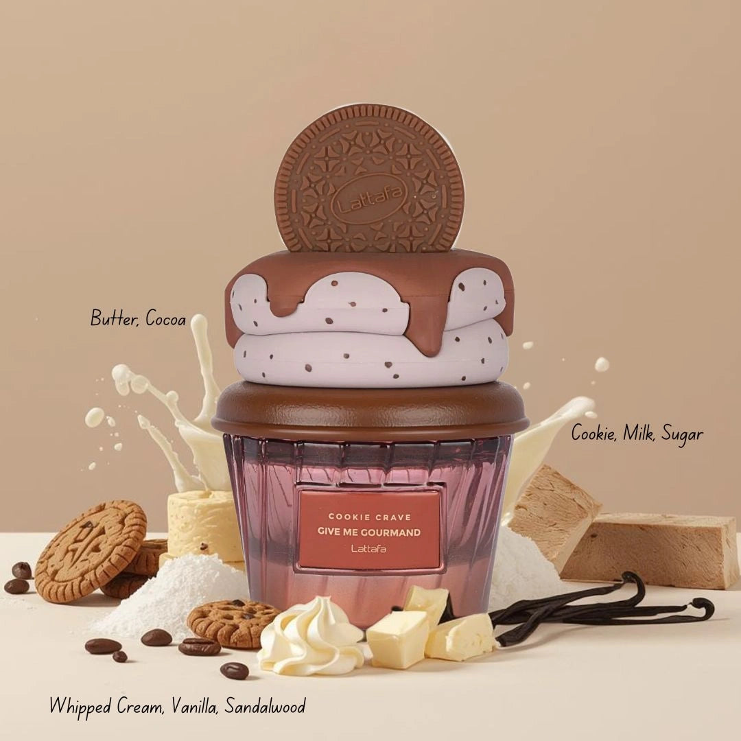 Cookie Crave Give Me Gourmand by Lattafa Eau de Parfum 75ml for Men & Women