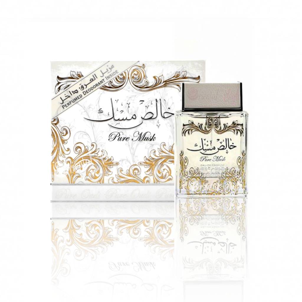 Lattafa Khalis Musk Pure Musk White Eau de Parfum 100ml - Long Lasting Original Fresh Clean Unisex Fragrance for Men & Women