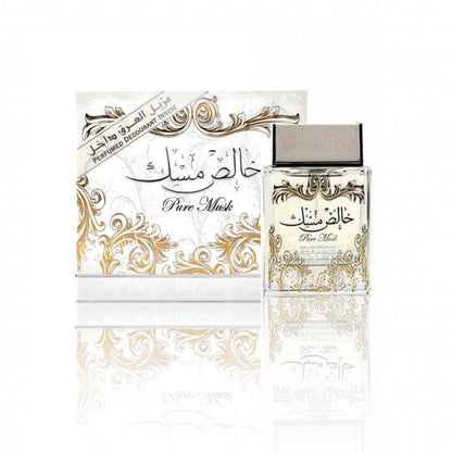 Lattafa Khalis Musk Pure Musk White Eau de Parfum 100ml - Long Lasting Original Fresh Clean Unisex Fragrance for Men & Women