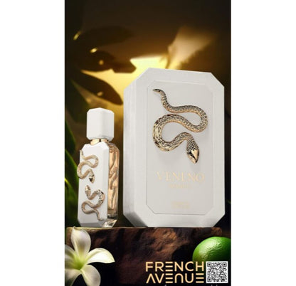 French Avenue Veneno Bianco Eau De Parfum 100ml – Long Lasting Original Elegant Unisex Fragrance for Men & Women